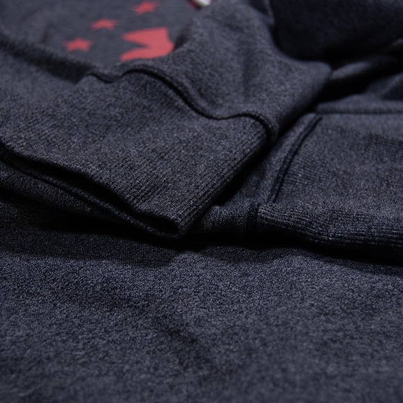 Under‎ Armour Threadborne Fleece Hoodie Pullover Top Gray Star Logo Womens Large - Picture 7 of 9